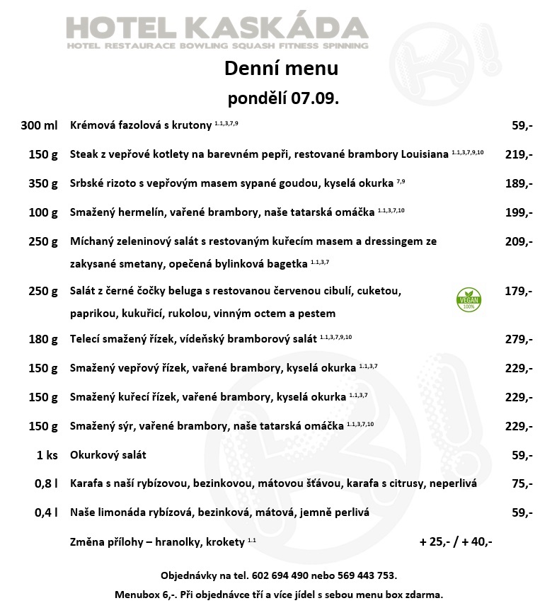 Jídelní lístek 07.09.2026