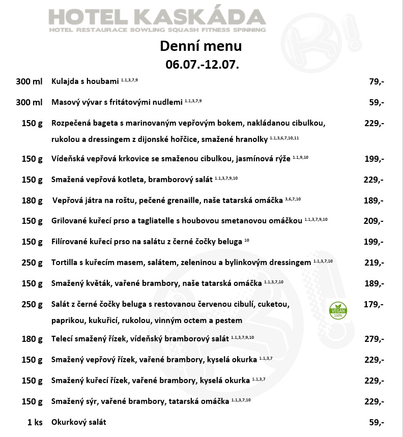 Jídelní lístek 15.06.2026